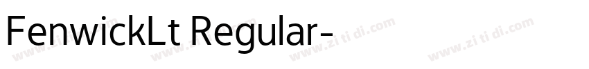 FenwickLt Regular字体转换